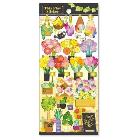 Mind Wave Sticker Sheet - Display Flower Shop | papermindstationery.com