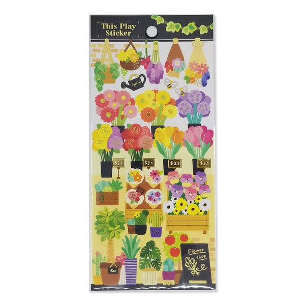 Mind Wave Sticker Sheet - Display Flower Shop | papermindstationery.com
