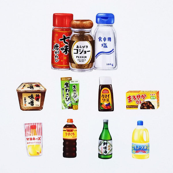 Mind Wave Sticker Flakes - Supermarket Japanese Condiment | papermindstationery.com | Flake Stickers, Food, Mind Wave, sale