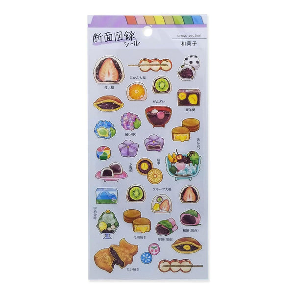 Mind Wave Sticker Sheet - Japanese Confectionery Cut in Half | papermindstationery.com | Dessert, Mind Wave, Sticker Sheet