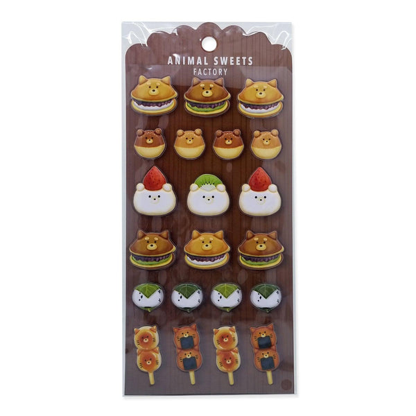 Puffy Animal Sweets Japanese Confectionery - Mind Wave Sticker Sheet | papermindstationery.com