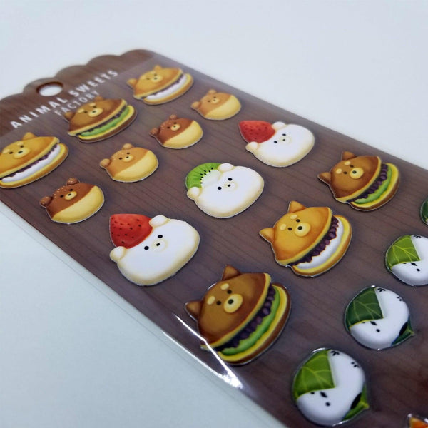 Puffy Animal Sweets Japanese Confectionery - Mind Wave Sticker Sheet | papermindstationery.com