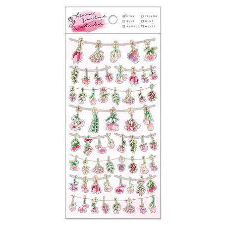 Mind Wave Sticker Sheet - Flower Land Pink | papermindstationery.com | Flower, Mind Wave, Sticker Sheet