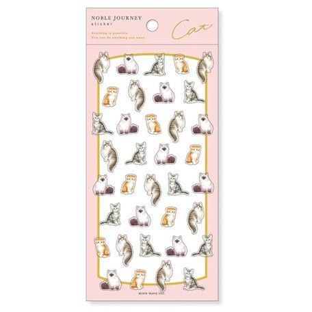 Mind Wave Sticker Sheet - Noble Journey Pet Cat | papermindstationery.com | Cat, Mind Wave, Pet, Sticker Sheet