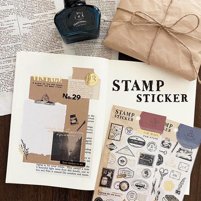 Stamp Sticker Vintage Coffee - Mind Wave Sticker Sheet – Papermind  Stationery