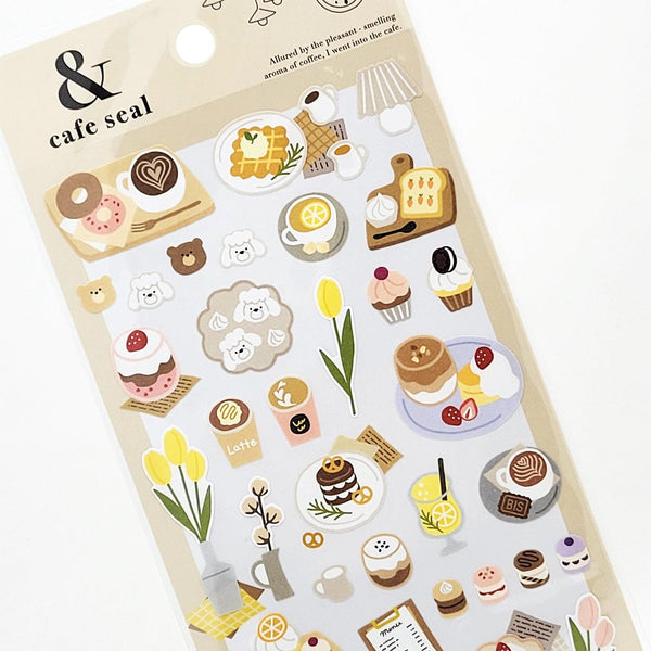 Mind Wave Sticker Sheet - Natural Café | papermindstationery.com | Dessert, Mind Wave, Sticker Sheet