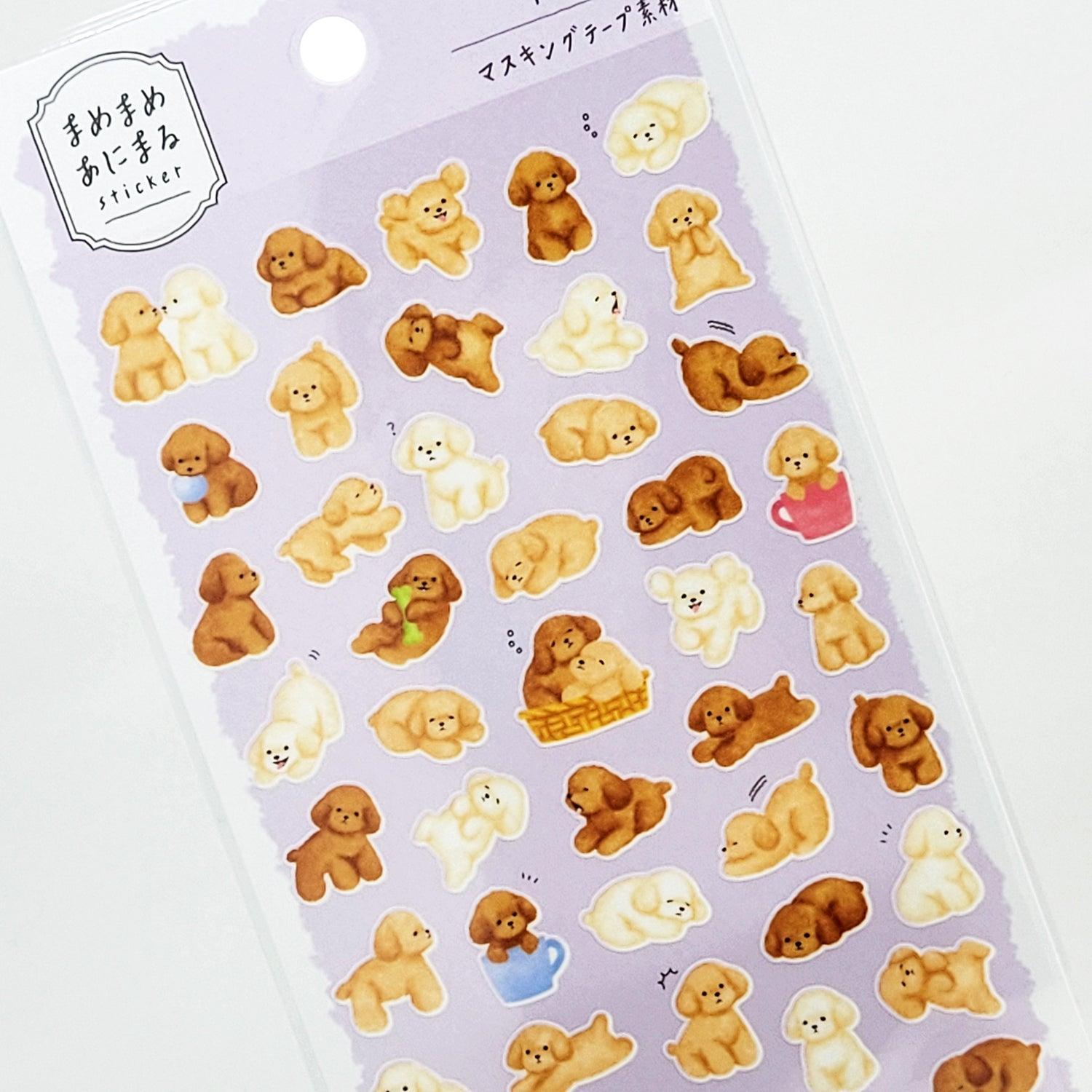 10/30/50pcs Kawaii Poodle Dog Stickers For Kids DIY Scrapbooking Diary  Phone Siitcase Stationery Album