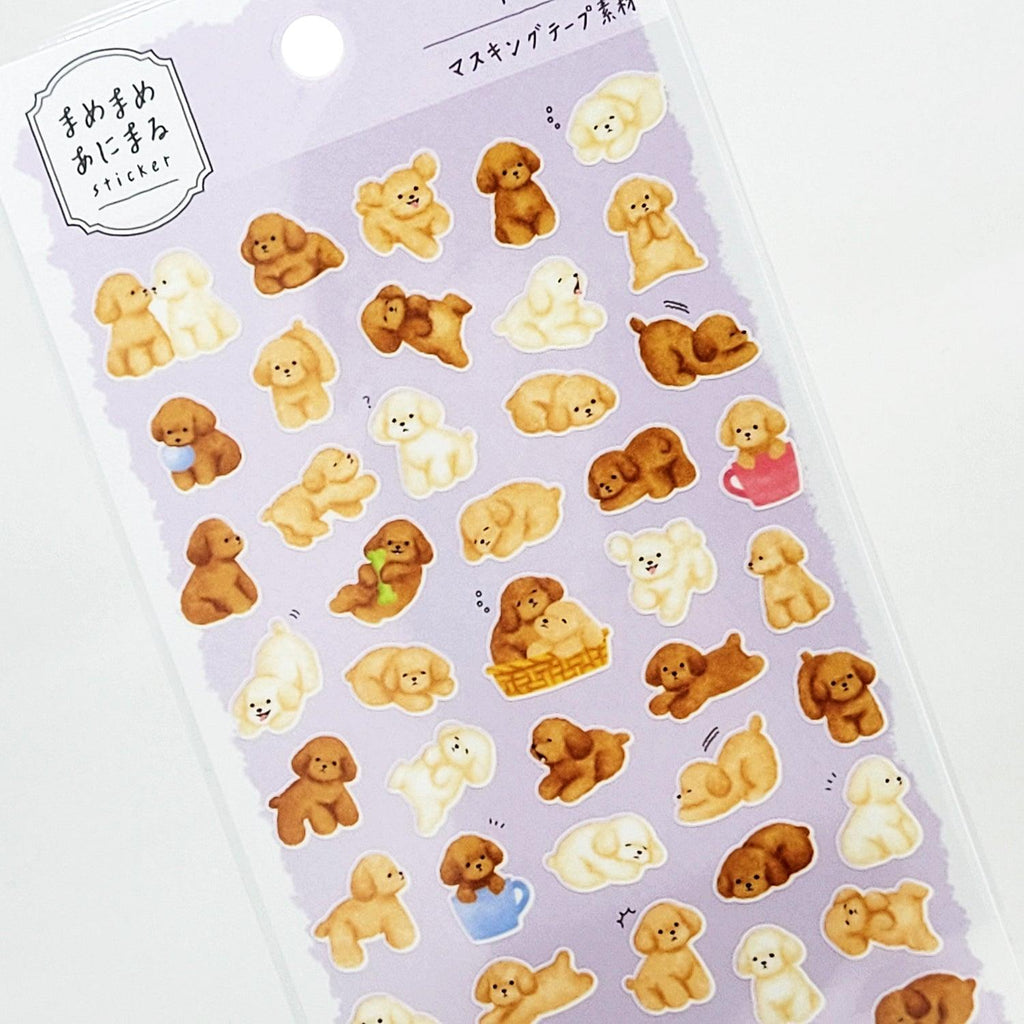 Mind Wave Sticker Sheet Super Cute Toy Poodle Dog – Papermind Stationery