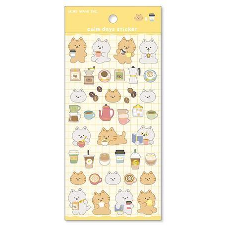 Mind Wave Sticker Sheet - Relaxing Day Cat | papermindstationery.com | Cat, Mind Wave, Pet, Sticker Sheet