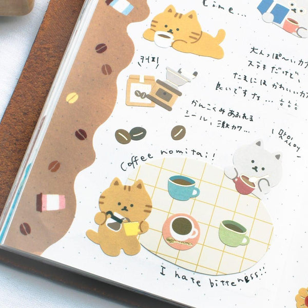 Mind Wave Sticker Sheet - Relaxing Day Hyoko Cockatiel Bird | papermindstationery.com | Animal, Bird, Mind Wave, Sticker Sheet