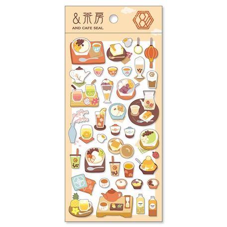 Taiwanese Café - Mind Wave Sticker Sheet | papermindstationery.com