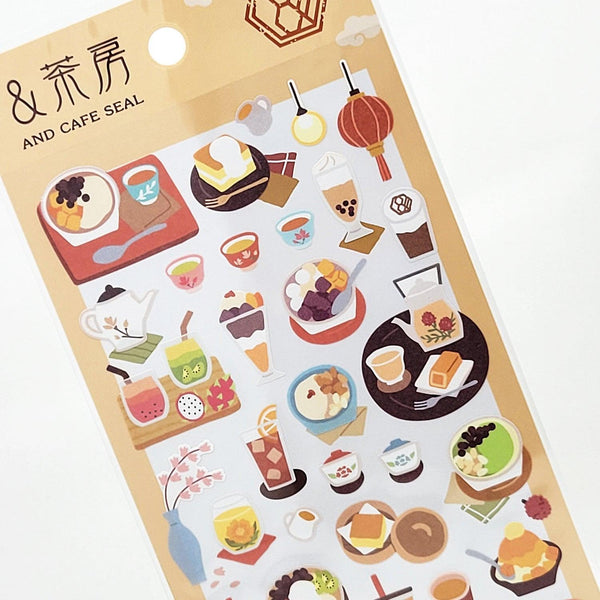 Taiwanese Café - Mind Wave Sticker Sheet | papermindstationery.com