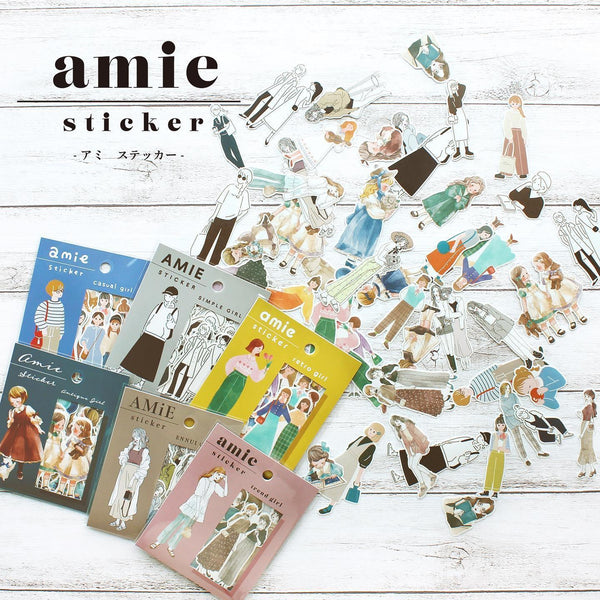 Mind Wave Flake Stickers - Fashionable Antique Little Girl | papermindstationery.com