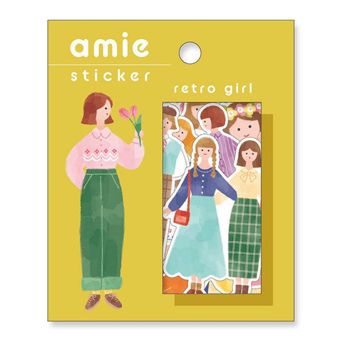Mind Wave Flake Stickers - Fashionable Retro Girl | papermindstationery.com | Flake Stickers, Girls, Mind Wave