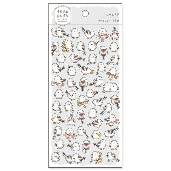 Mind Wave Sticker Sheet - Super Cute Long-tailed Tit Bird | papermindstationery.com | Mind Wave, Sticker Sheet