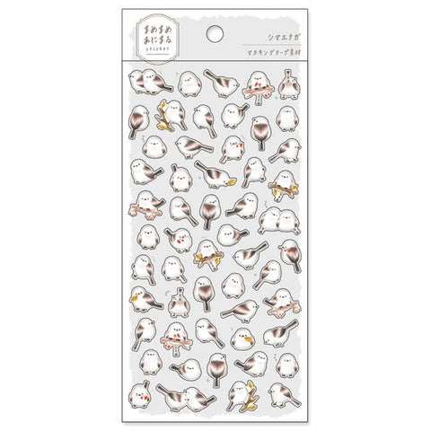 Mind Wave Sticker Sheet - Super Cute Long-tailed Tit Bird | papermindstationery.com | Mind Wave, Sticker Sheet