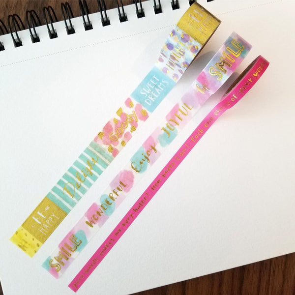 Mind Wave Washi Tape Masking Tape Set - Awesome Words | papermindstationery.com | Mind Wave, Others, sale, Washi Tape Set, Washi Tapes