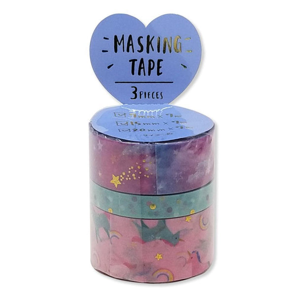 Mind Wave Washi Tape Masking Tape Set - Lovely Unicorn | papermindstationery.com | Animal, Mind Wave, Washi Tape Set, Washi Tapes