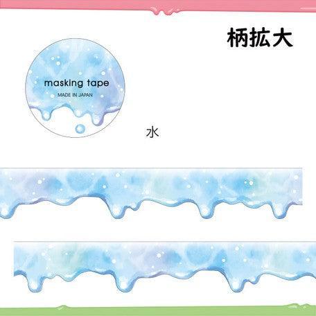Mind Wave Washi Tape 18mm Die Cut - Water | papermindstationery.com | 18mm Washi Tapes, Mind Wave, Others, Washi Tapes
