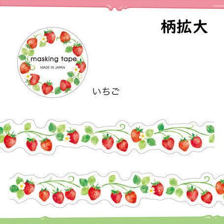 Mind Wave Washi Tape 18mm Die Cut - Strawberry | papermindstationery.com | 18mm, boxing, Fruit, Mind Wave, sale, Washi Tapes