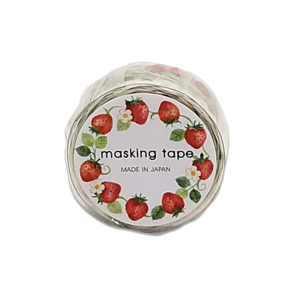 Mind Wave Washi Tape 18mm Die Cut - Strawberry | papermindstationery.com | 18mm, boxing, Fruit, Mind Wave, sale, Washi Tapes