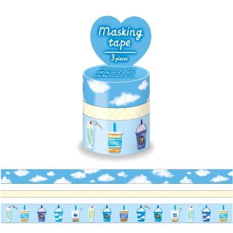 Mind Wave Washi Tape Masking Tape Set - Blue Café | papermindstationery.com | Cafe, Mind Wave, sale, Washi Tape Set, Washi Tapes