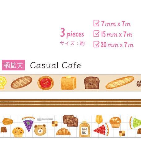 Mind Wave Washi Tape Masking Tape Set - Casual Café | papermindstationery.com | Cafe, Mind Wave, Washi Tape Set, Washi Tapes