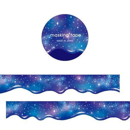 Mind Wave Washi Tape 18mm Die Cut Masking Tape - Galaxy | papermindstationery.com | 18mm Washi Tapes, Mind Wave, Space, Washi Tapes