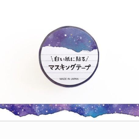 Mind Wave To Paste Washi Tape 15mm - Space Starry Sky | papermindstationery.com | 15mm Washi Tapes, Mind Wave, Space, Washi Tapes