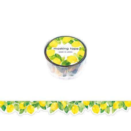 Mind Wave Washi Tape 18mm Die Cut Masking Tape - Lemon | papermindstationery.com | 18mm Washi Tapes, Fruit, Mind Wave, Washi Tapes