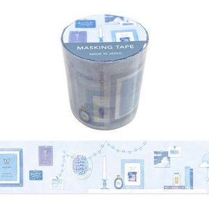 Mind Wave Washi Tape 45mm Masking Tape - My Room Pastel Blue | papermindstationery.com | 45mm Washi Tapes, boxing, home, Mind Wave, Others, sale, Washi Tapes