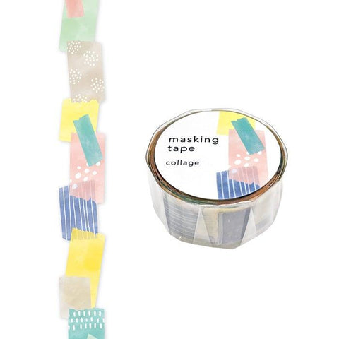 Mind Wave Washi Tape 18mm Die Cut - Colorful Tape Collage | papermindstationery.com | 18mm Washi Tapes, boxing, Mind Wave, Others, sale, Washi Tapes