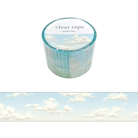 Light Blue Sky - Mind Wave Transparent Clear Tape 30mm | papermindstationery.com