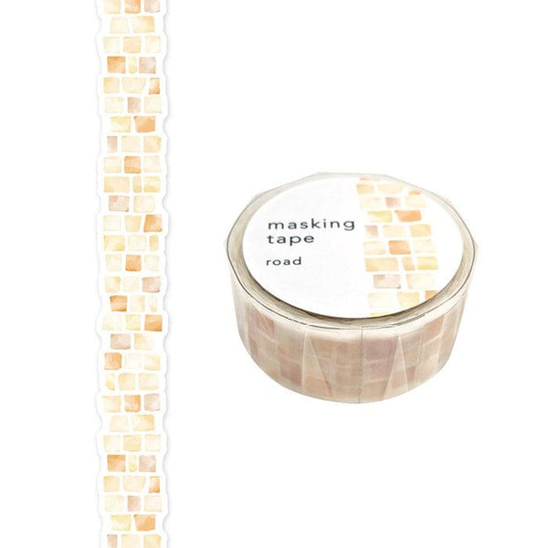 Mind Wave Washi Tape 18mm Die Cut Masking Tape - Brick Road | papermindstationery.com | 18mm Washi Tapes, Mind Wave, Washi Tapes