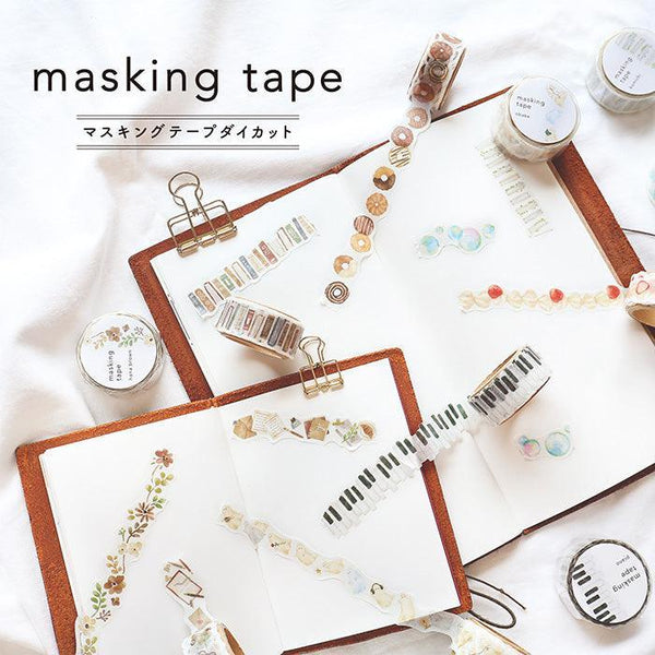 Mind Wave Washi Tape 18mm Die Cut Masking Tape - Donut Bakery | papermindstationery.com