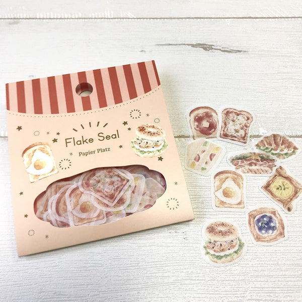 Papier Platz Flake Stickers - Café Bakery | papermindstationery.com | Dessert, Flake Stickers, Papier Platz