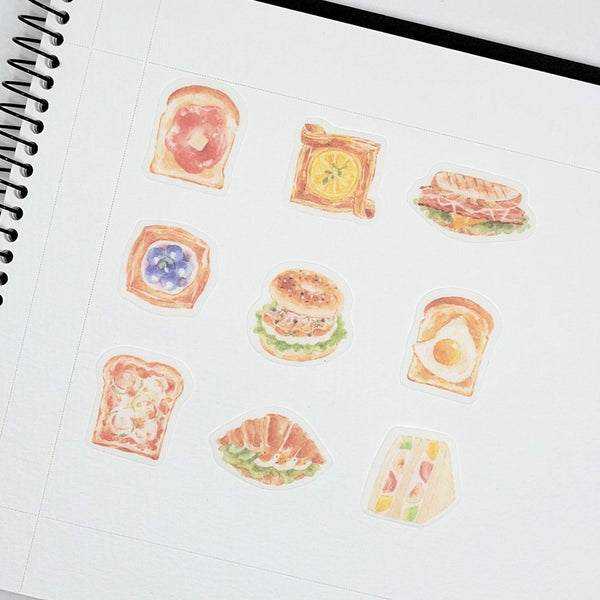 Papier Platz Flake Stickers - Café Bakery | papermindstationery.com | Dessert, Flake Stickers, Papier Platz