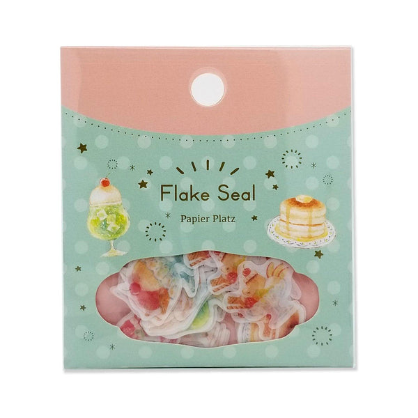 Papier Platz Flake Stickers - Café Dessert | papermindstationery.com | Dessert, Flake Stickers, Papier Platz