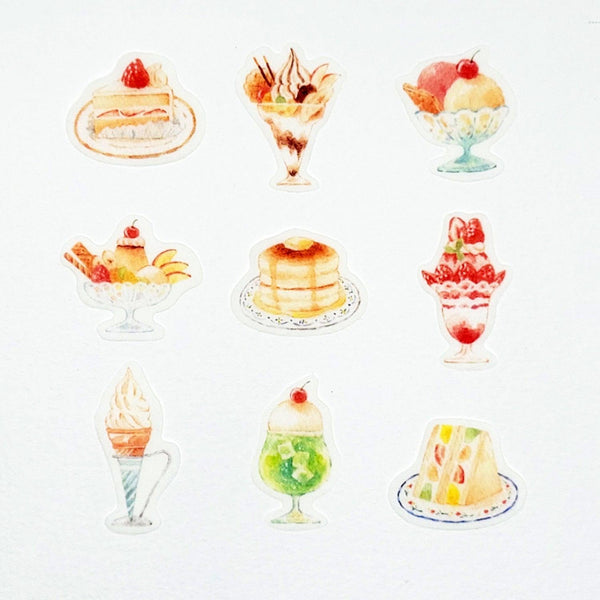 Papier Platz Flake Stickers - Café Dessert | papermindstationery.com | Dessert, Flake Stickers, Papier Platz