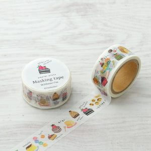 Papier Platz Washi Tape (20mm) - Lovely Dessert | papermindstationery.com | 20mm Washi Tapes, boxing, Dessert, Papier Platz, sale, Washi Tapes