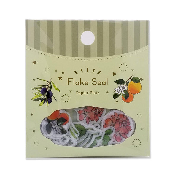 Papier Platz Flake Stickers - Botanical Plant | papermindstationery.com | Flake Stickers, Flower, Papier Platz
