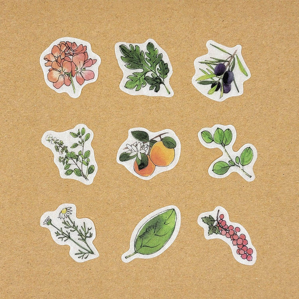 Papier Platz Flake Stickers - Botanical Plant | papermindstationery.com | Flake Stickers, Flower, Papier Platz